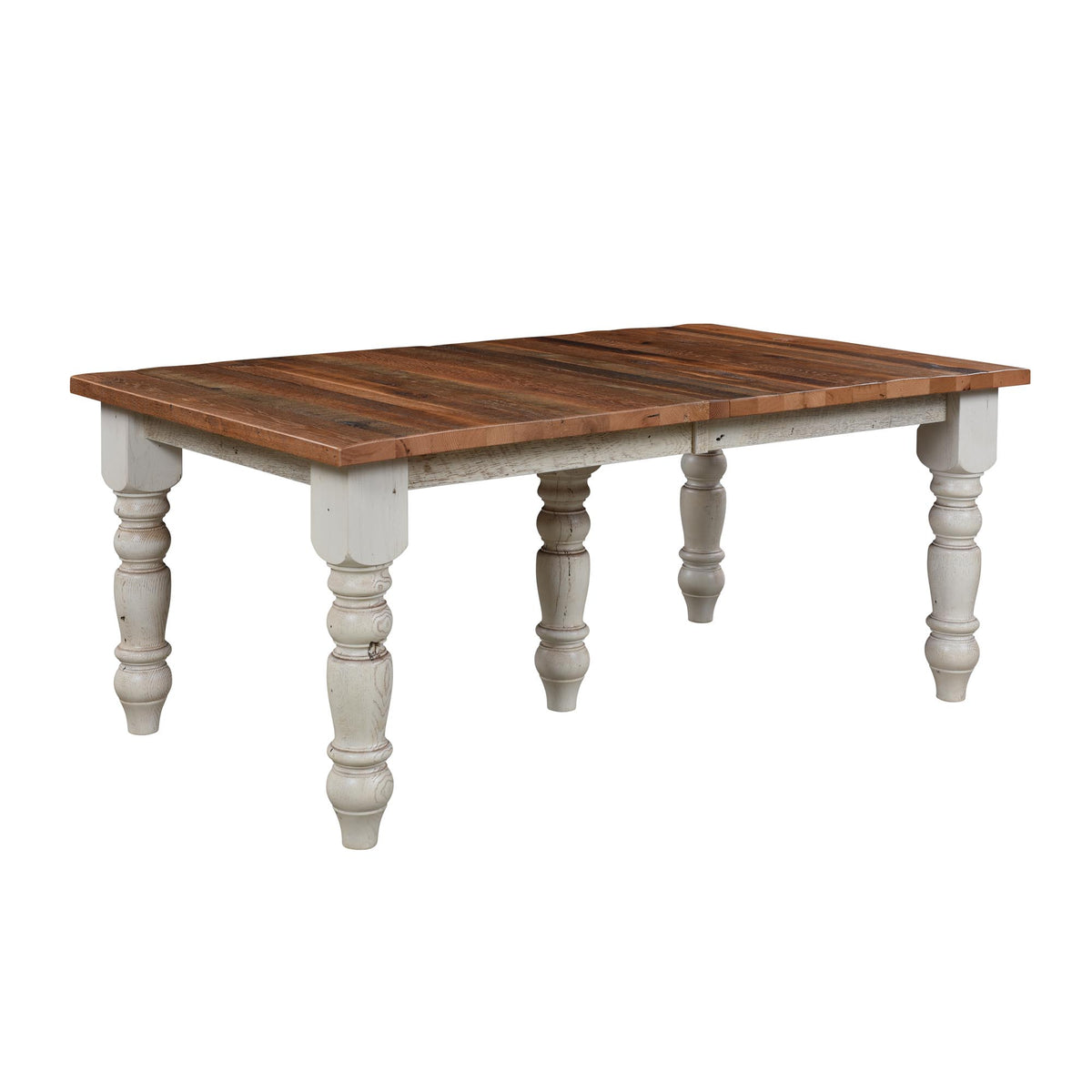 Amish Strasburg Rustic Barnwood Extendable Top Table