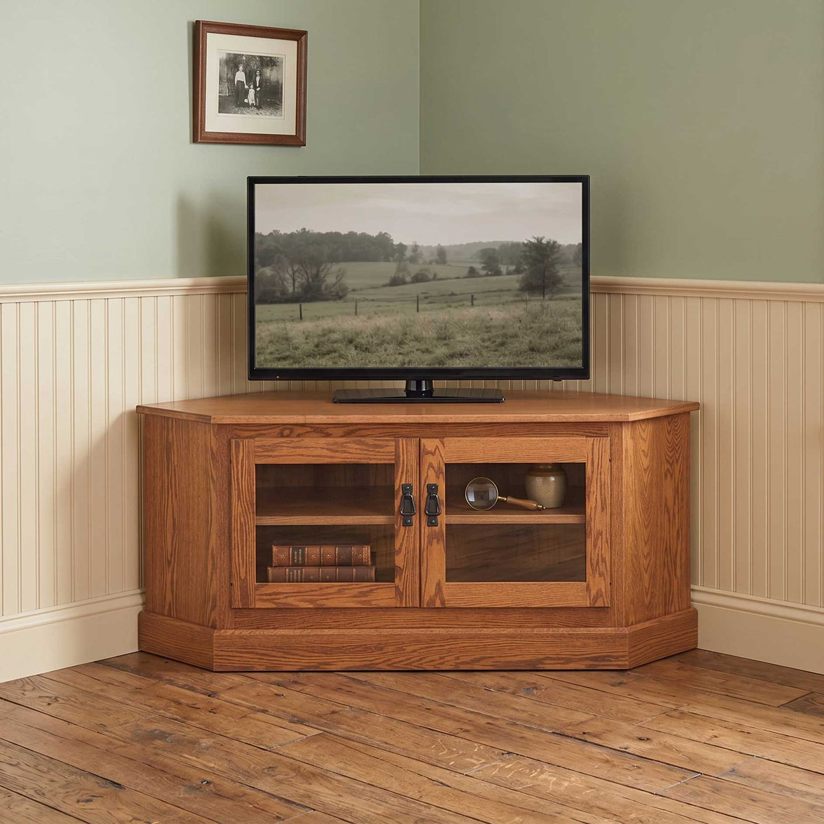 Amish 37" Mission Corner TV Stand