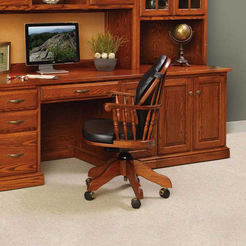 Silla de escritorio Amish de Nueva Inglaterra