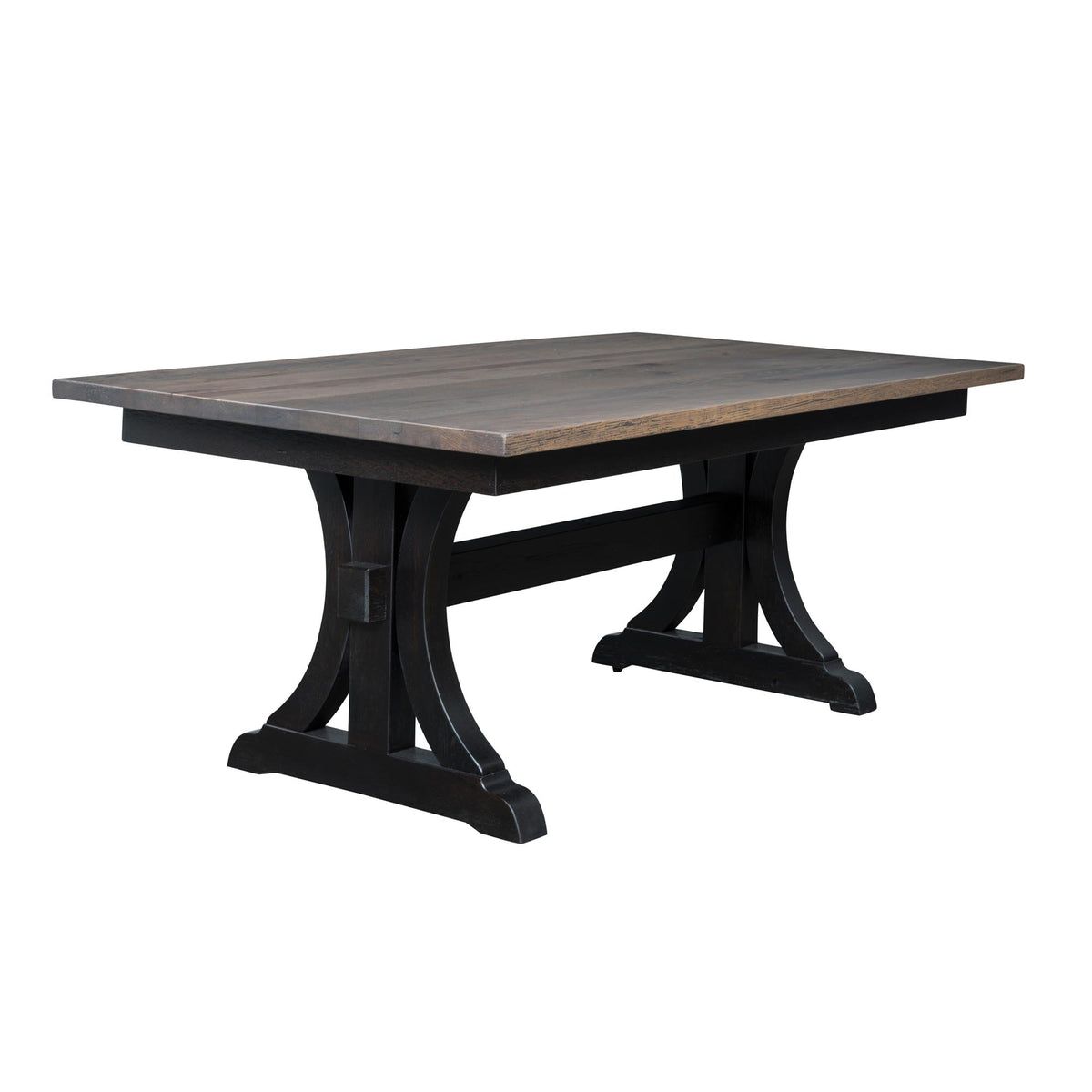 Amish Woodstock Rustic Barnwood Extendable Top Table