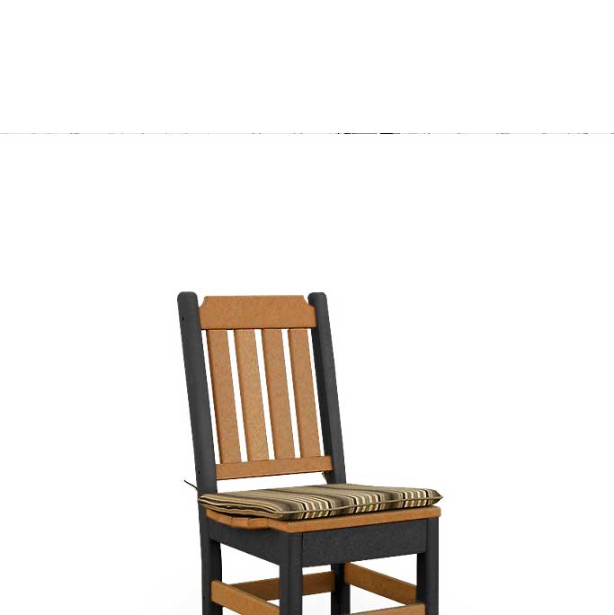 Amish Outdoor Square Sunbrella Dining Chair Cushion