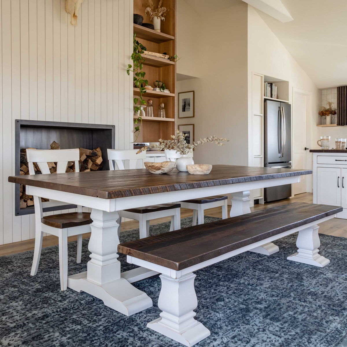 Amish Eastwood Rustic Barnwood Solid Top Table