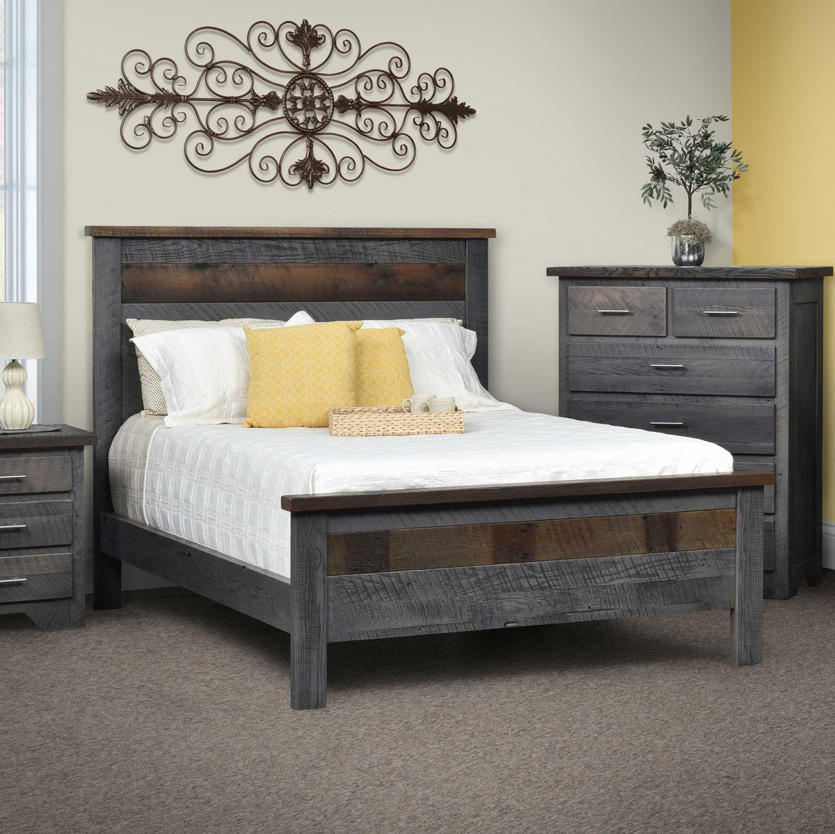 Amish Mayfair Rustic Barnwood Bed