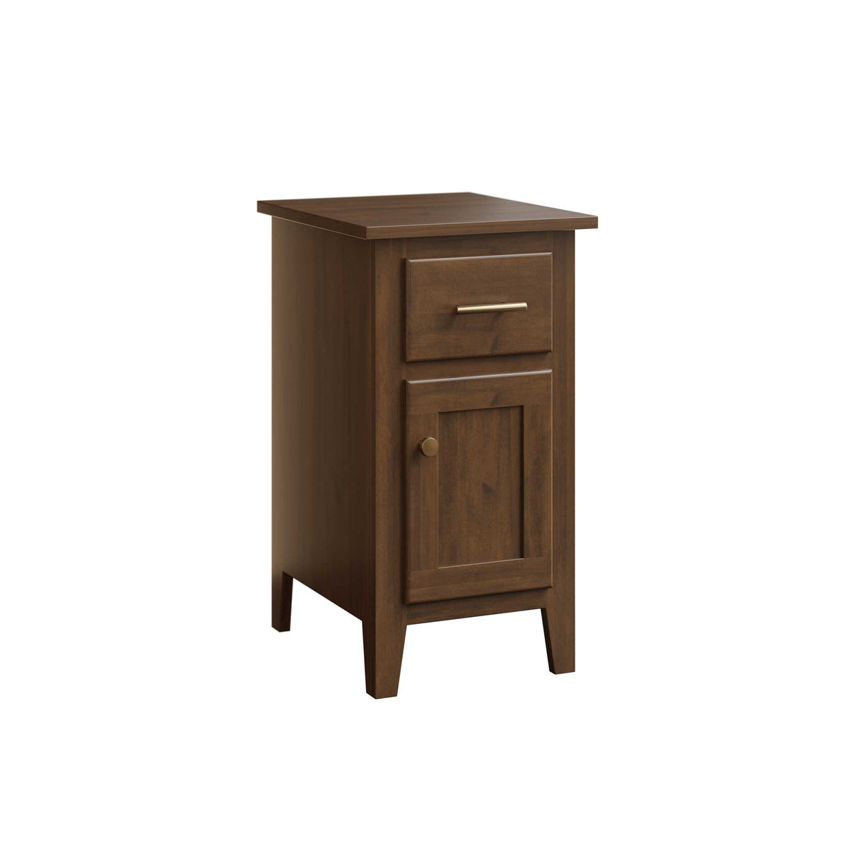 Amish Bel Air 1-Drawer 1-Door Solid Wood Nightstand