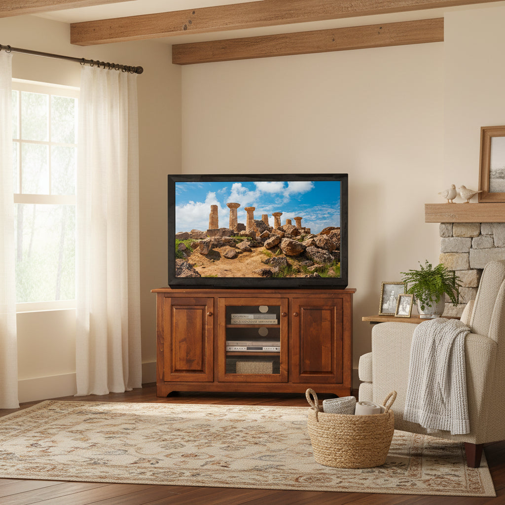 Amish 57" Contemporary TV Stand