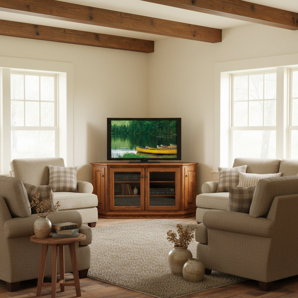 Amish 41" Corner TV Console