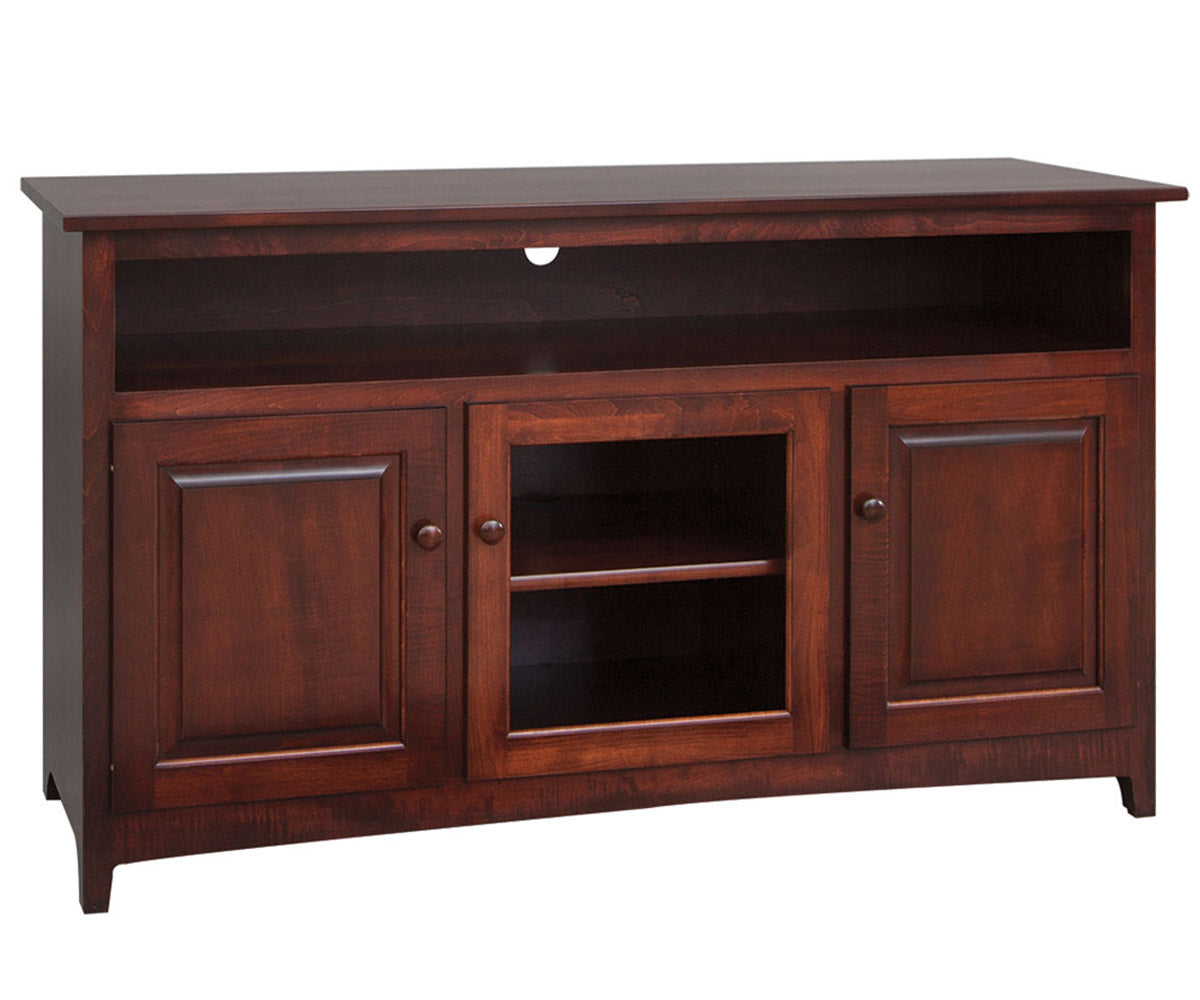 Amish 56" Shaker 3 Door TV Stand