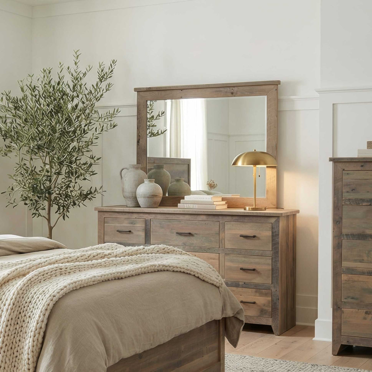 Amish Odessa Rustic Barnwood Dresser