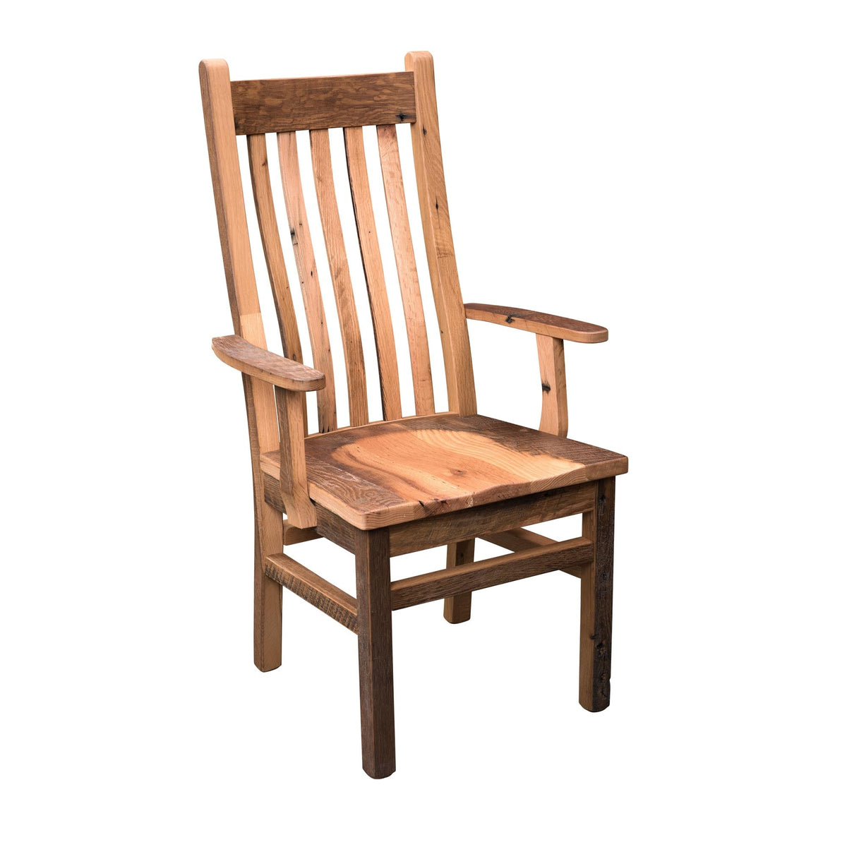 Amish Mission Rustic Barnwood Arm Chair