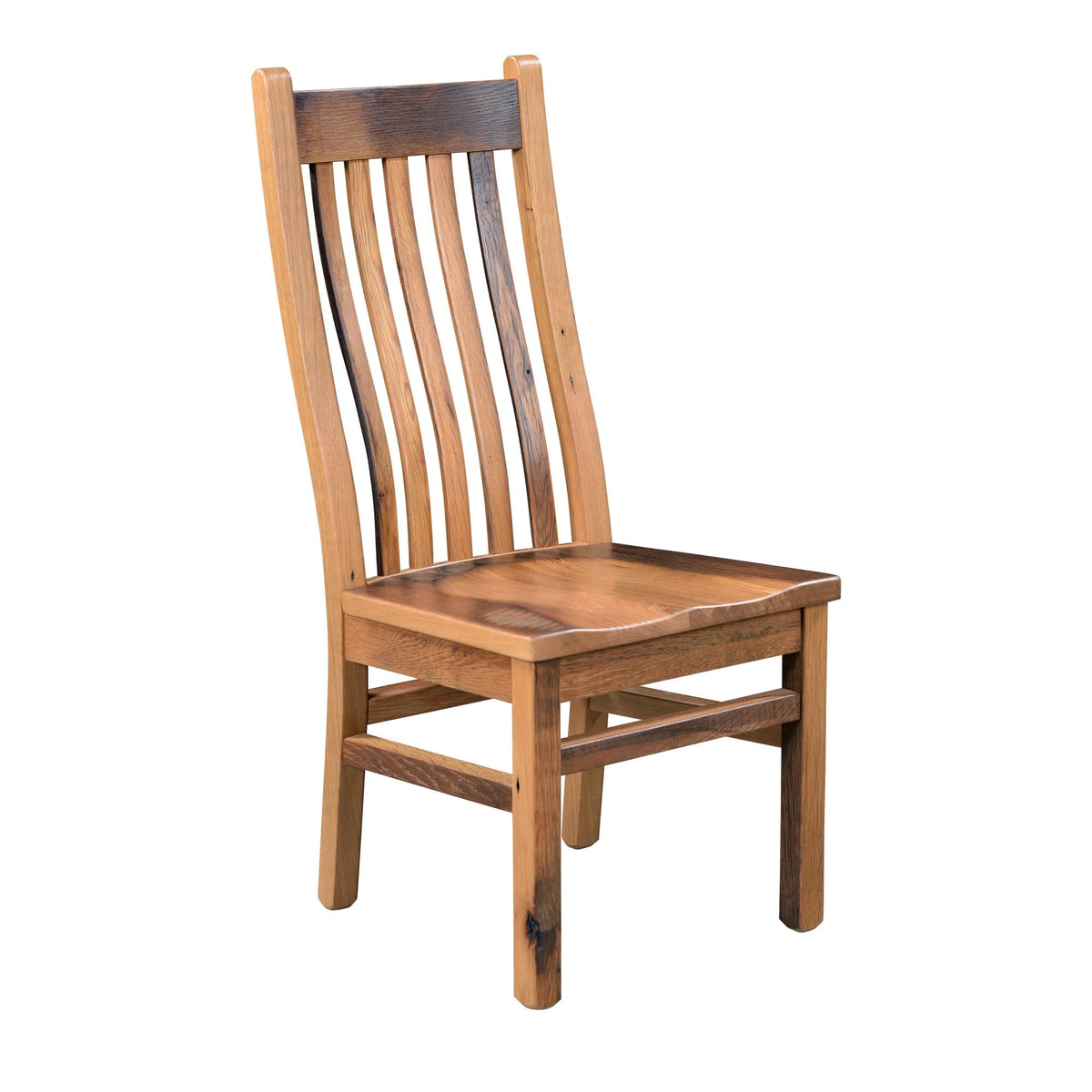 Amish Mission Rustic Barnwood Side Chair
