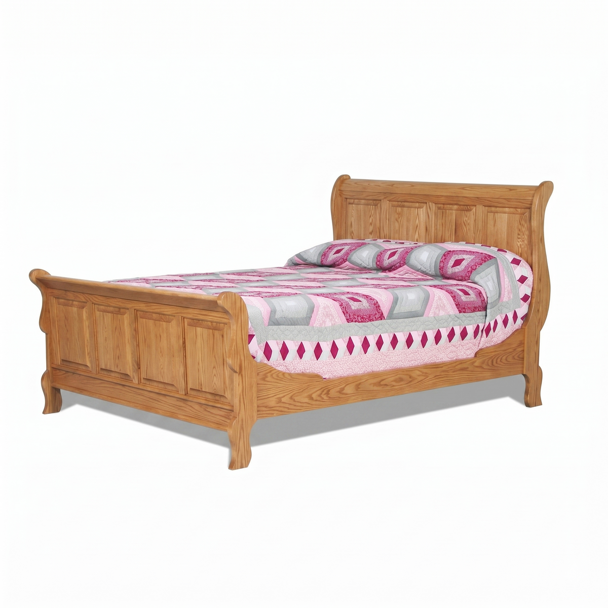 Amish Jamestown Colonial Windsor Sleigh Bed