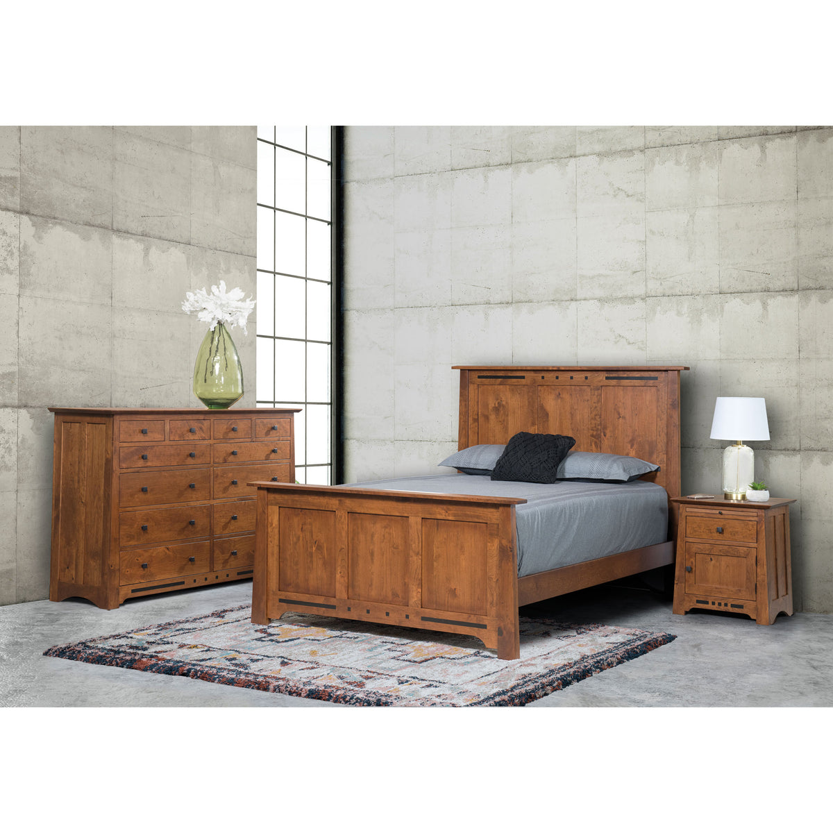Amish Solid Wood Van Nuys 12-Drawer Dresser