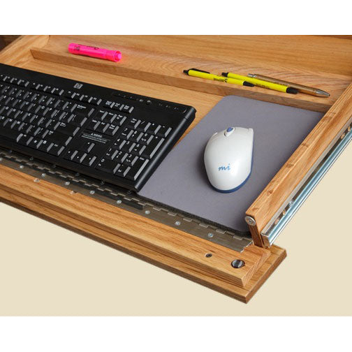 Amish Heritage 40" Wood Roll Top Computer Desk