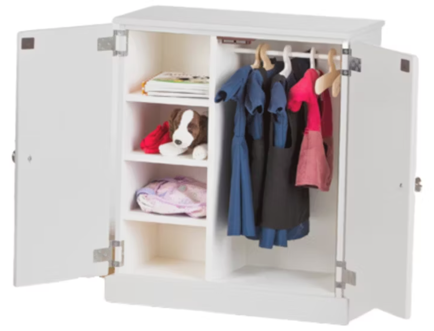 Amish Baby Doll Wooden Wardrobe