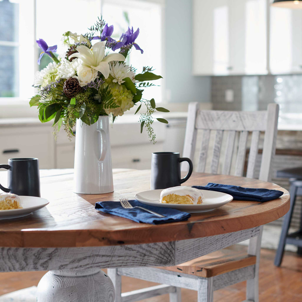 Amish Sewanee Rustic Barnwood Extendable Top Table