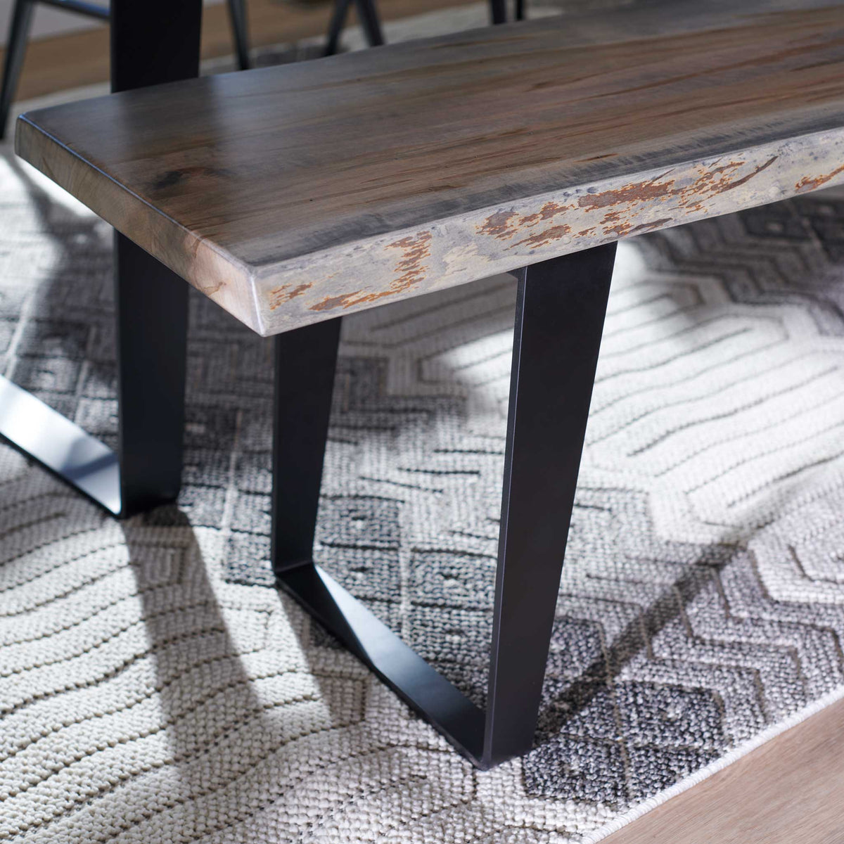 Amish Tenterden Live Edge Bench
