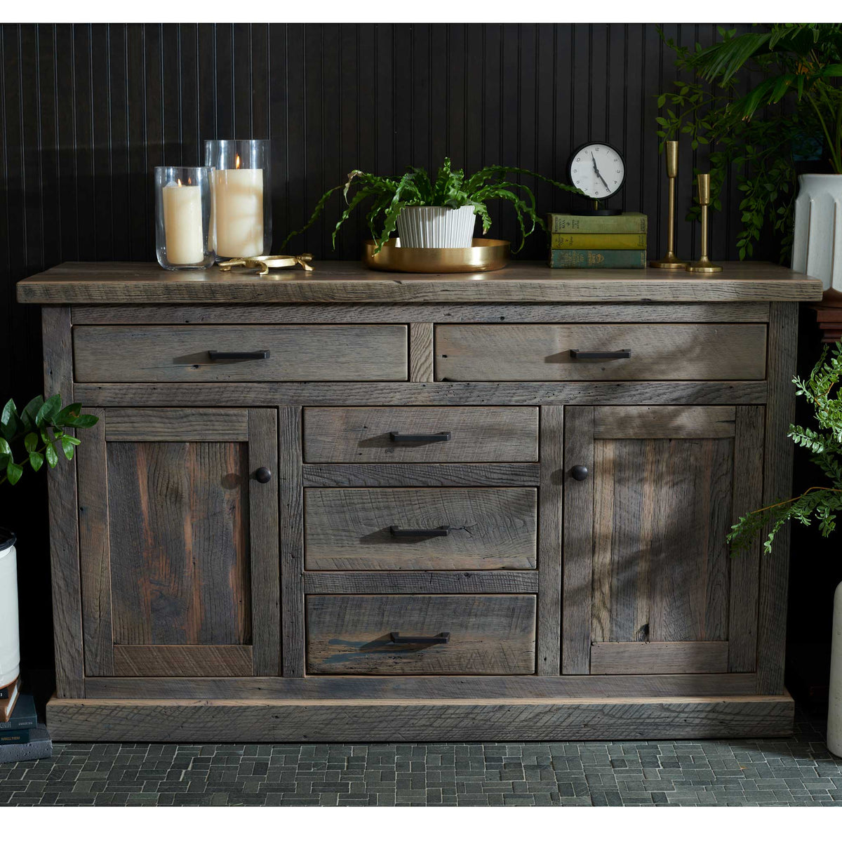 Amish Epping Rustic Barnwood Server