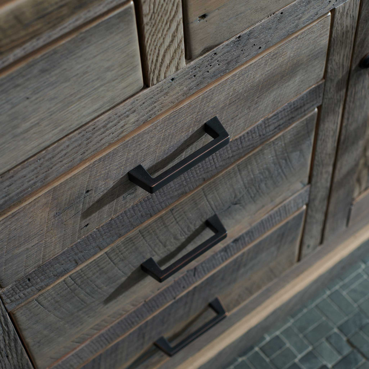 Amish Epping Rustic Barnwood Server