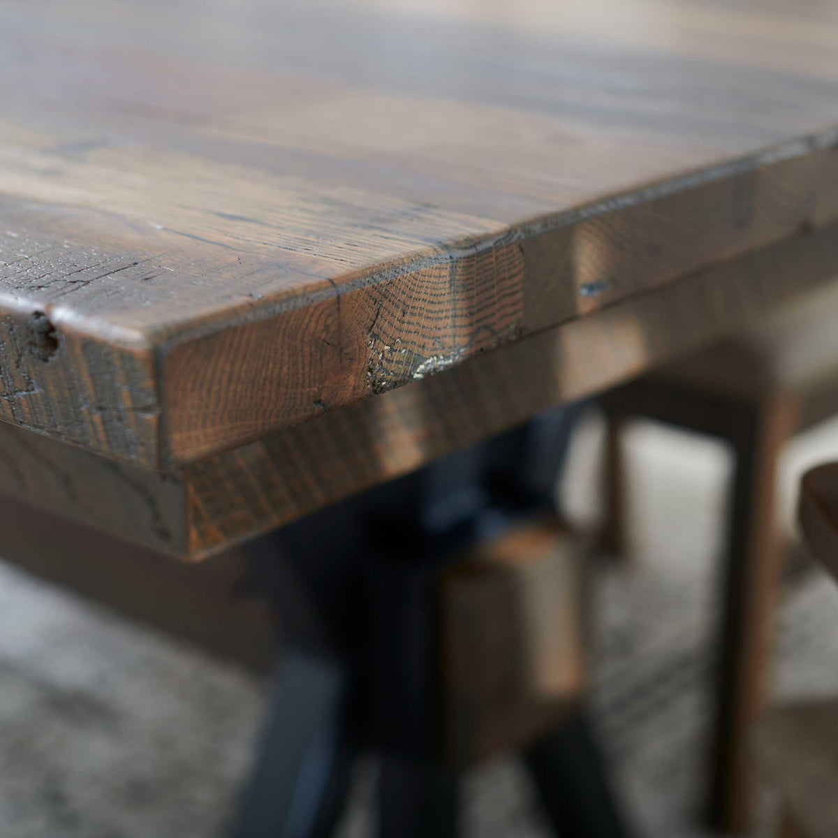 Amish Back Bay Rustic Barnwood Table
