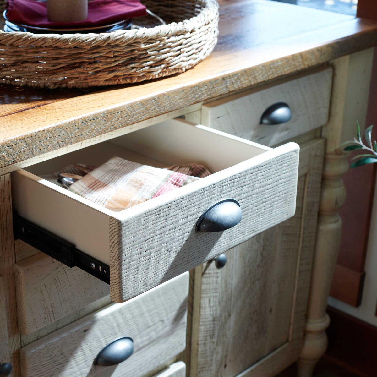 Amish Strasburg Rustic Barnwood Server