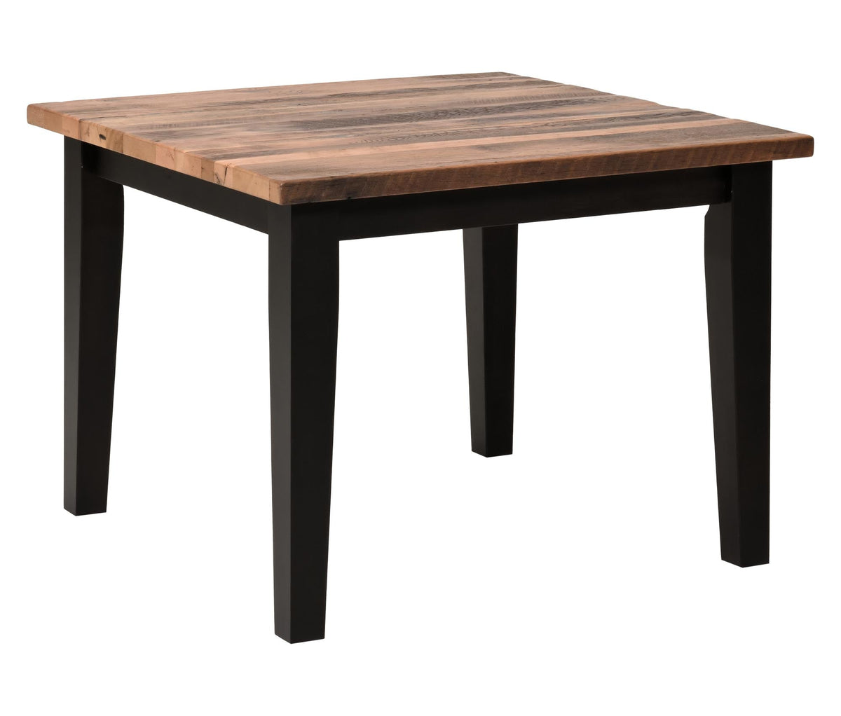 Amish Stroud Rustic Barnwood Solid Top Table