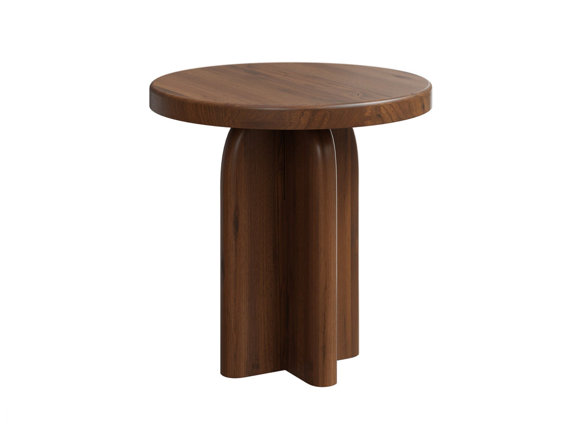 Amish Hillsborough Rustic Barnwood End Table 22" Round