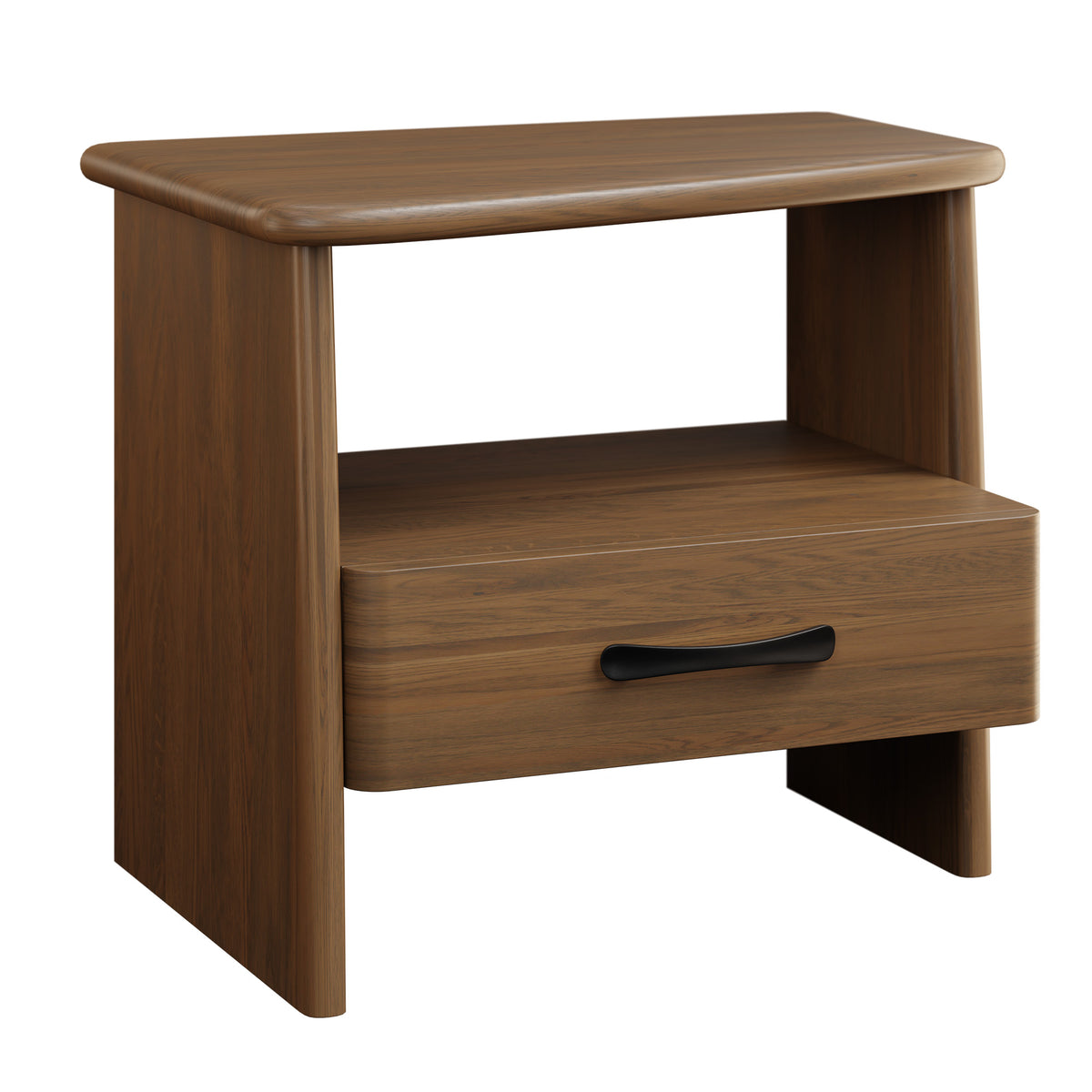 Amish Trinidad Night Stand 1 Drawer Curved