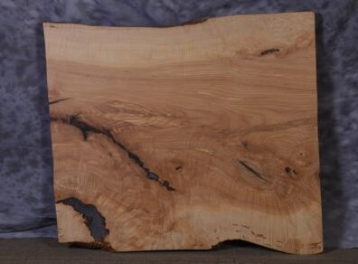 Amish Ash Epoxy 38" - 41" wide x 45" long x 2 ¾" thick Live Edge Slab - snyders.furniture