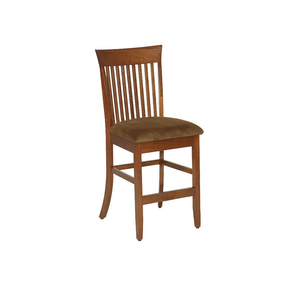 Amish Carlisle Solid Wood Bar Chair - snyders.furniture