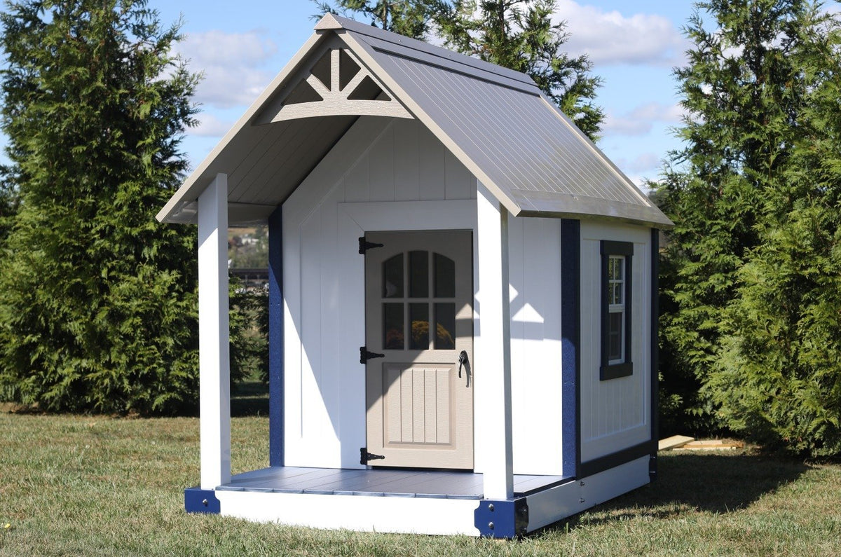 Churchill Vinyl Playset & Swing Set Kit – real-world photo (configuration and colors may differ from the layouts offered)