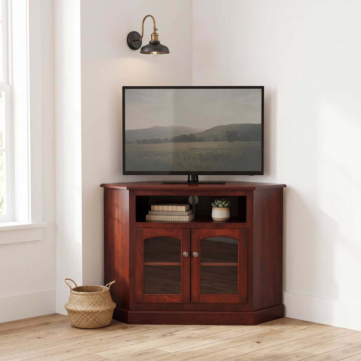 Amish 32" Manchester Corner TV Stand