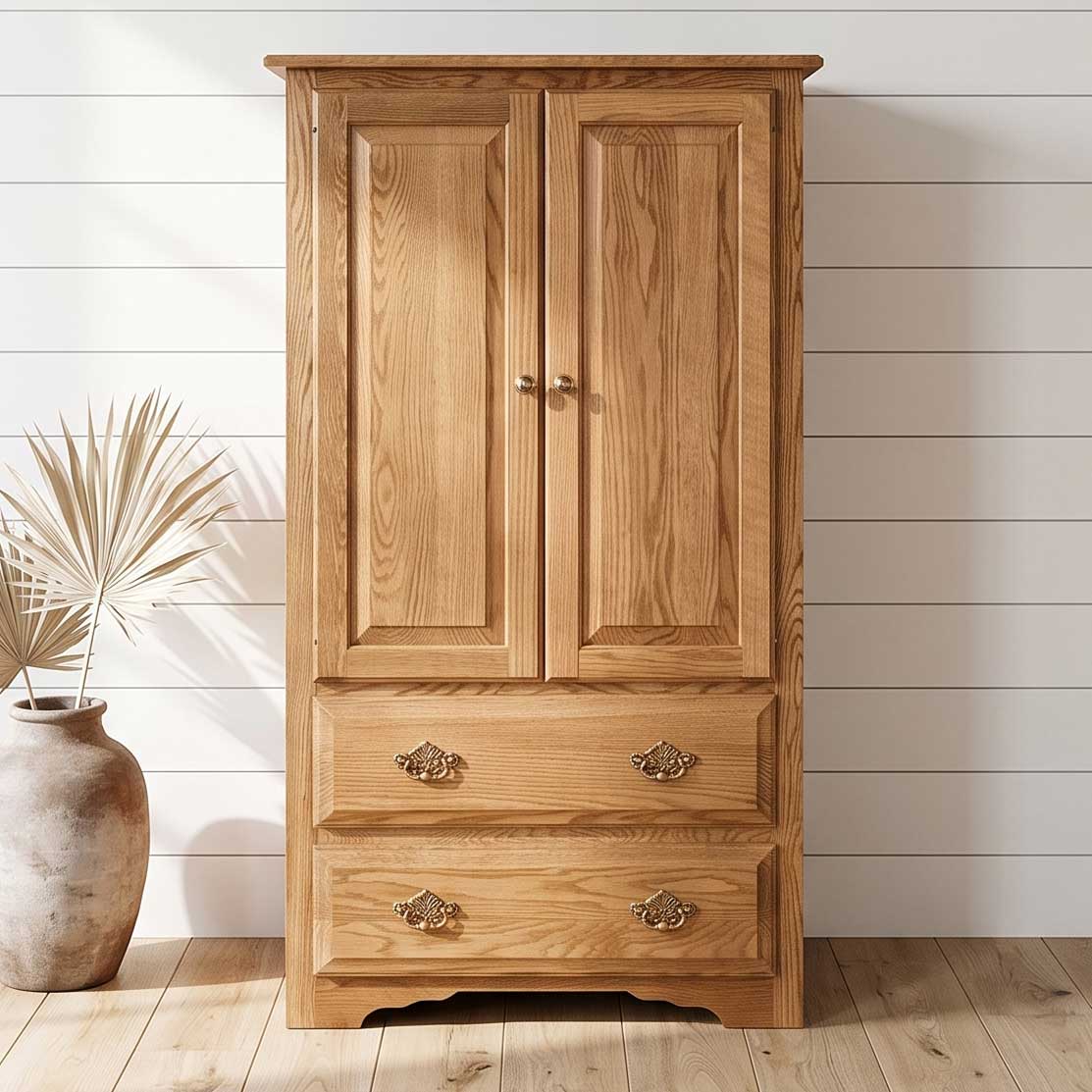 Amish Country Armoire with 2 Doors