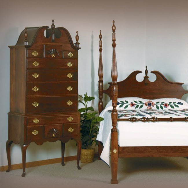 Amish Jamestown Bonnet Top High Boy - snyders.furniture