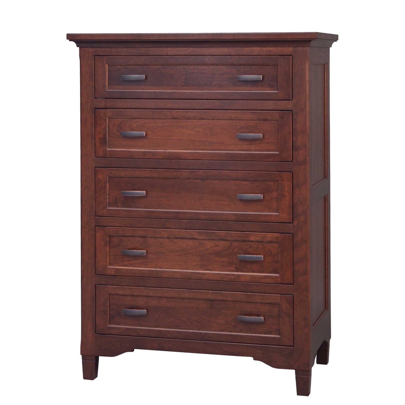Amish Lexington Chest of Drawers shown in the bedroom of a transitional home