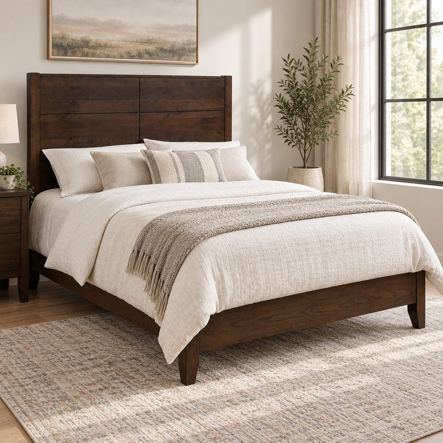 Amish Middlebury Modern Solid Wood 5pc Bedroom Set