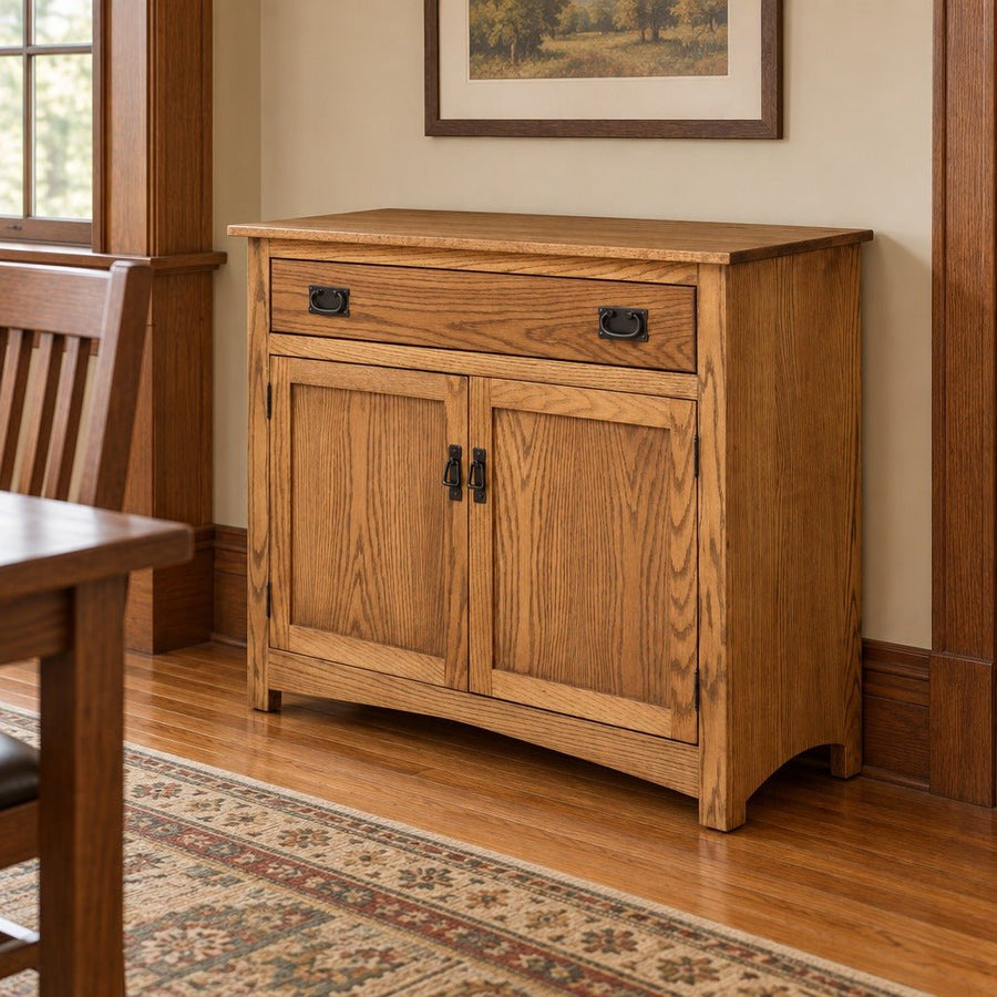 Amish Millersburg Mission Style Solid Wood 41" 2-Door Buffet