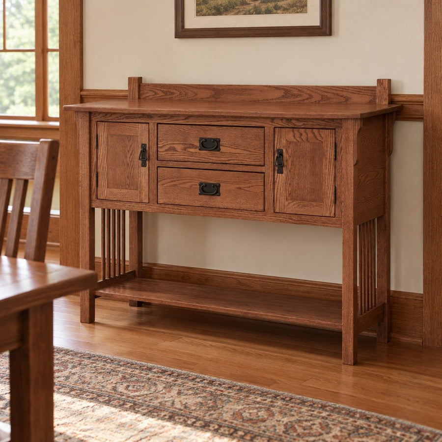 Amish Millersburg Mission Style Solid Wood 52" Sideboard