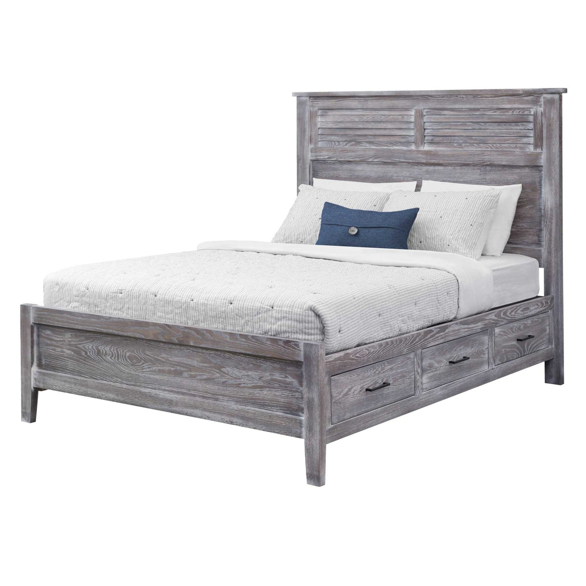 Amish Oreland Louver Panel Storage Bed - snyders.furniture