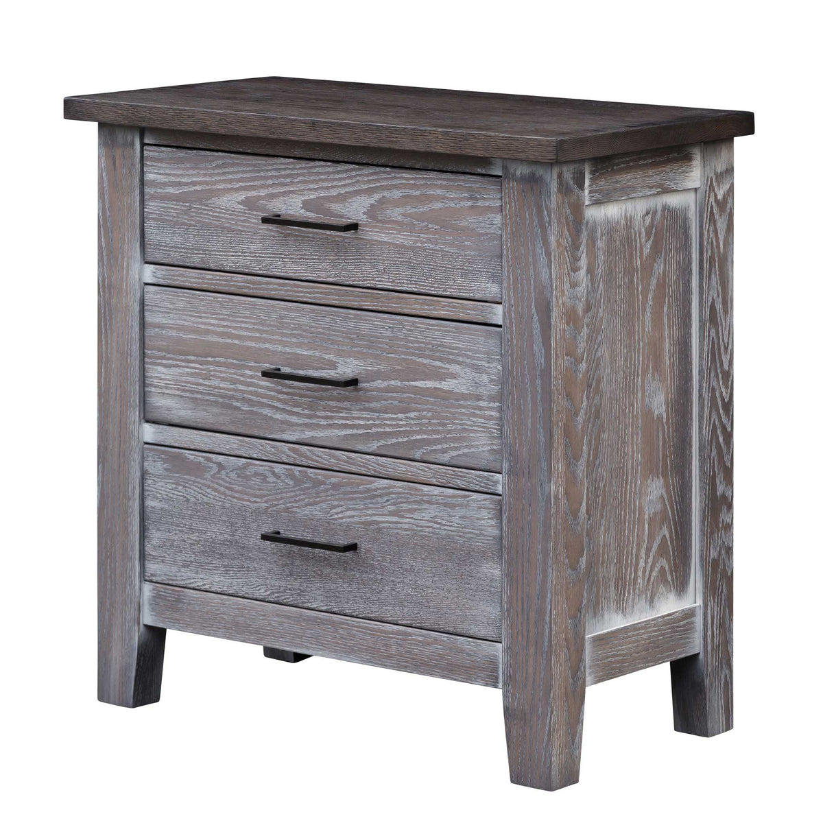 Amish Oreland Rustic Wood Bedside Chest - snyders.furniture