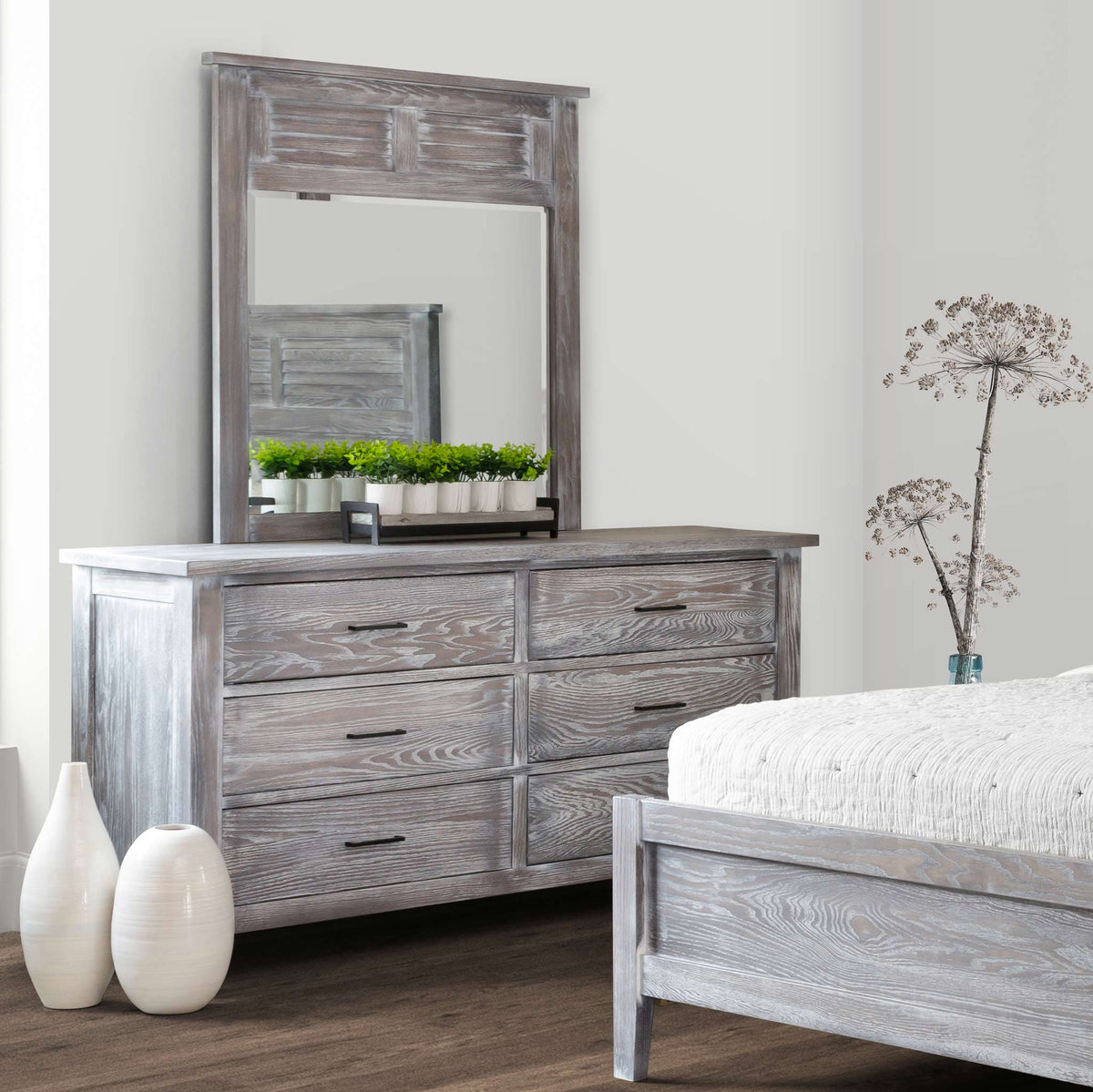 Amish Oreland Rustic Wood Triple Dresser - snyders.furniture