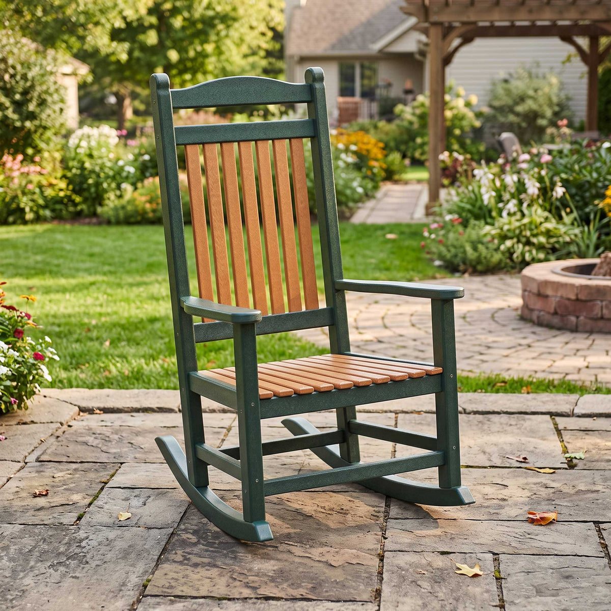 Amish Poly Lumber Porch Rocking Chair