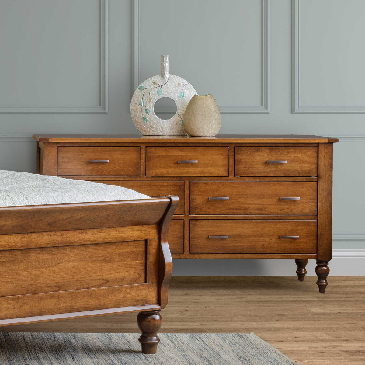 Amish Rustic Wood Telluride Triple Dresser - snyders.furniture