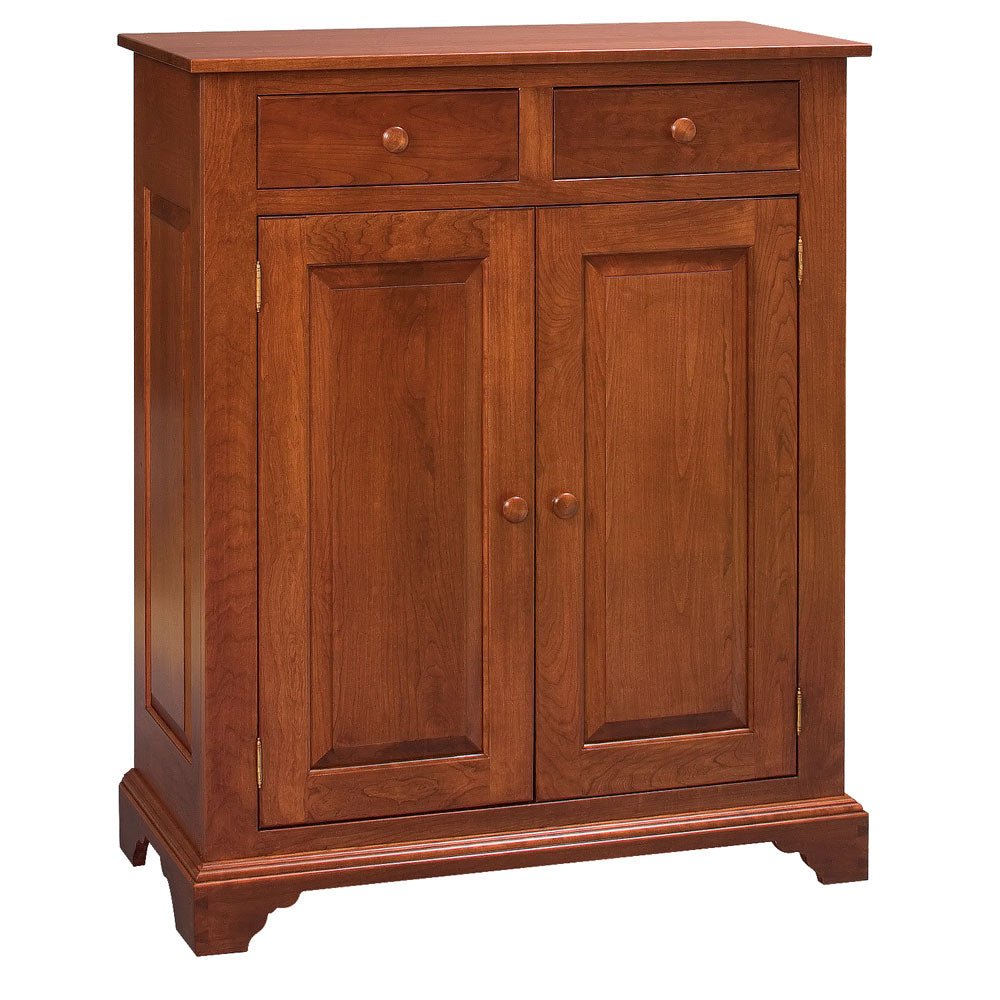 Amish Shaker Jelly Cupboard with Wood Doors