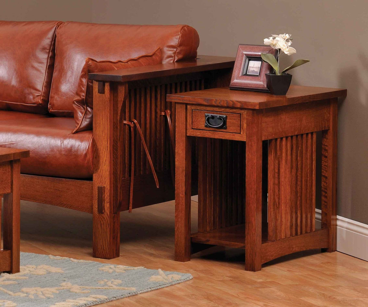 Amish Solid Wood Spanish Mission Coffee Table - snyders.furniture