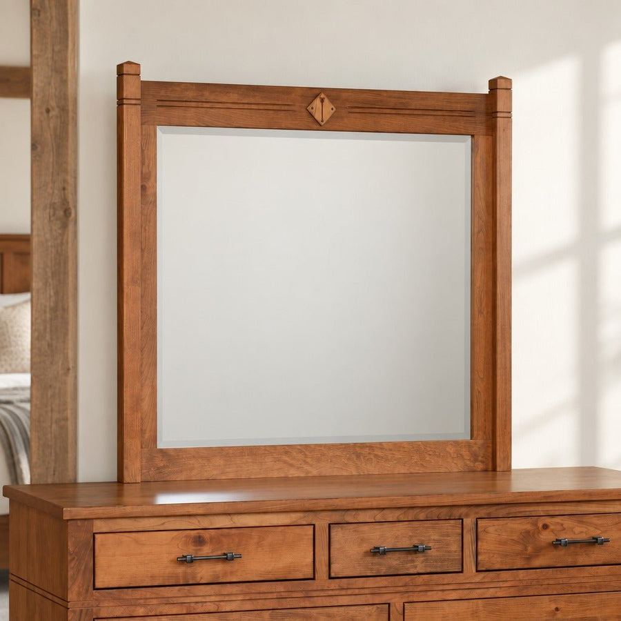 Amish Sugarcreek Rustic Farmhouse Solid Wood 5pc Bedroom Set