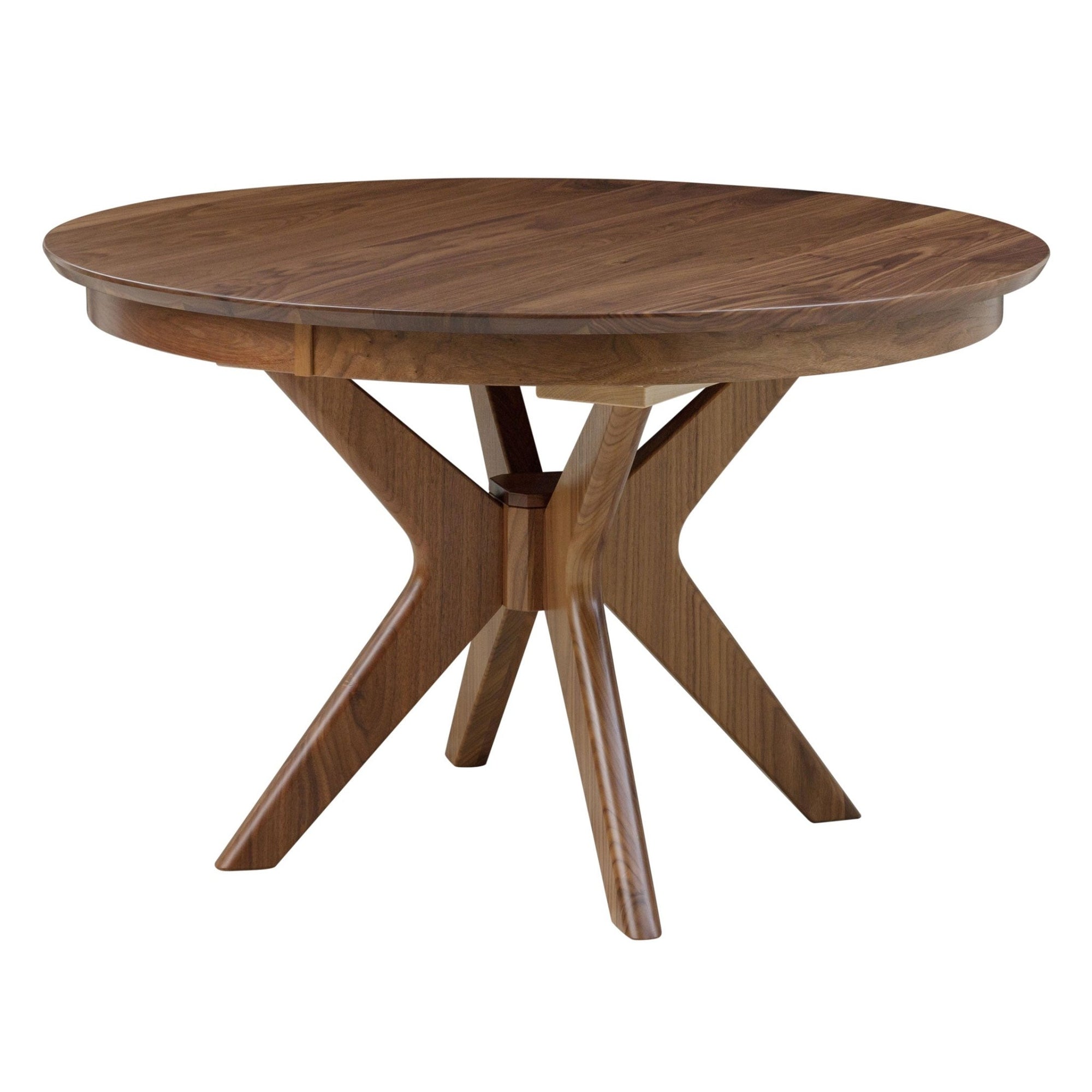 Amish Tampa Round Expandable Pedestal Dining Table - snyders.furniture