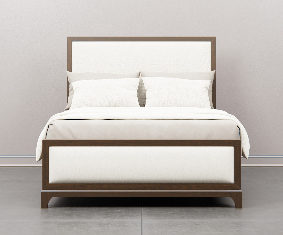 Amish Ridley Park Solid Wood Upholstered Bed