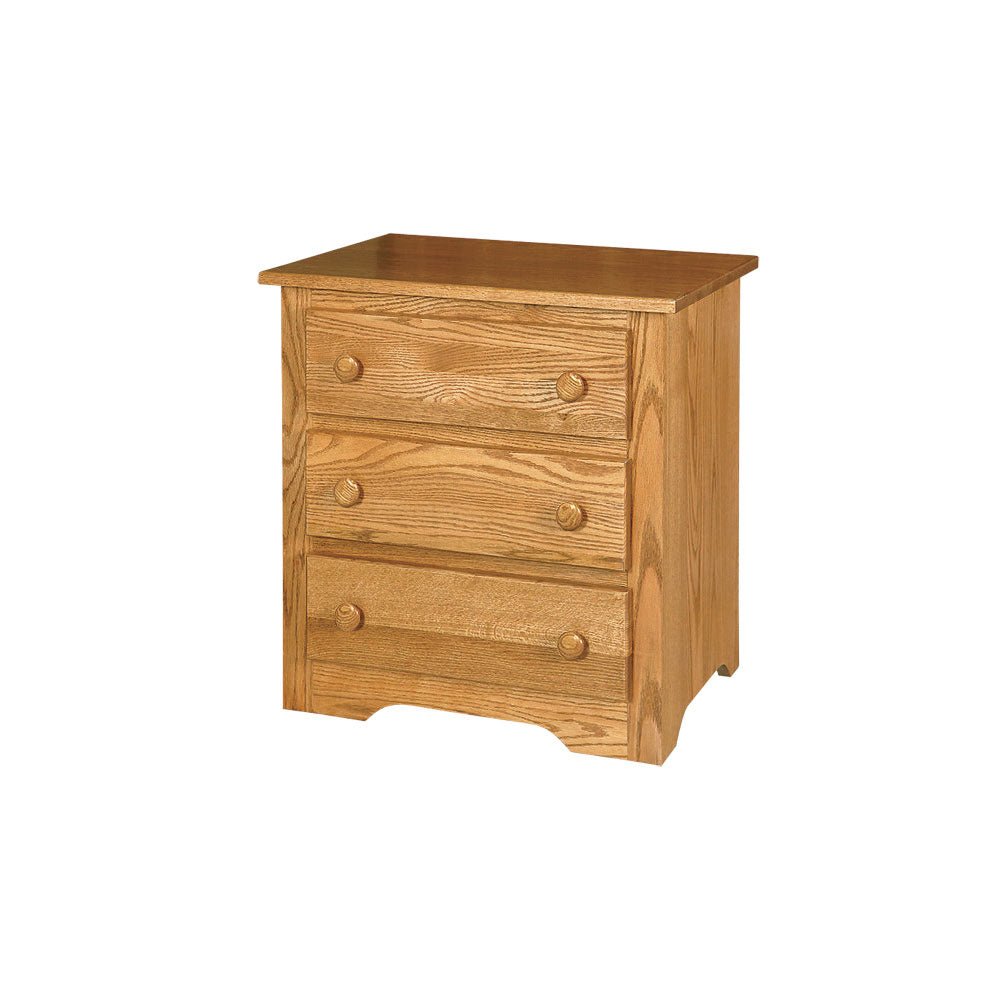 Eden Amish Shaker 3-Drawer Nightstand - snyders.furniture