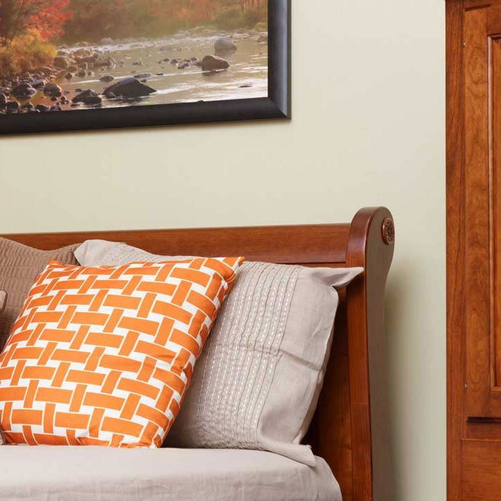 Eden Amish Solid Wood Queen Sleigh 3pc Bedroom Set - snyders.furniture