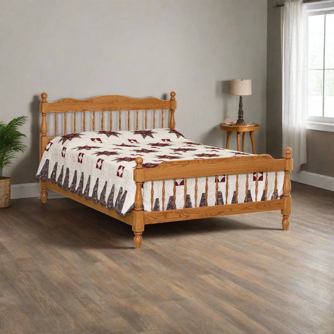 Eden Amish Solid Wood Spindle Bed - snyders.furniture